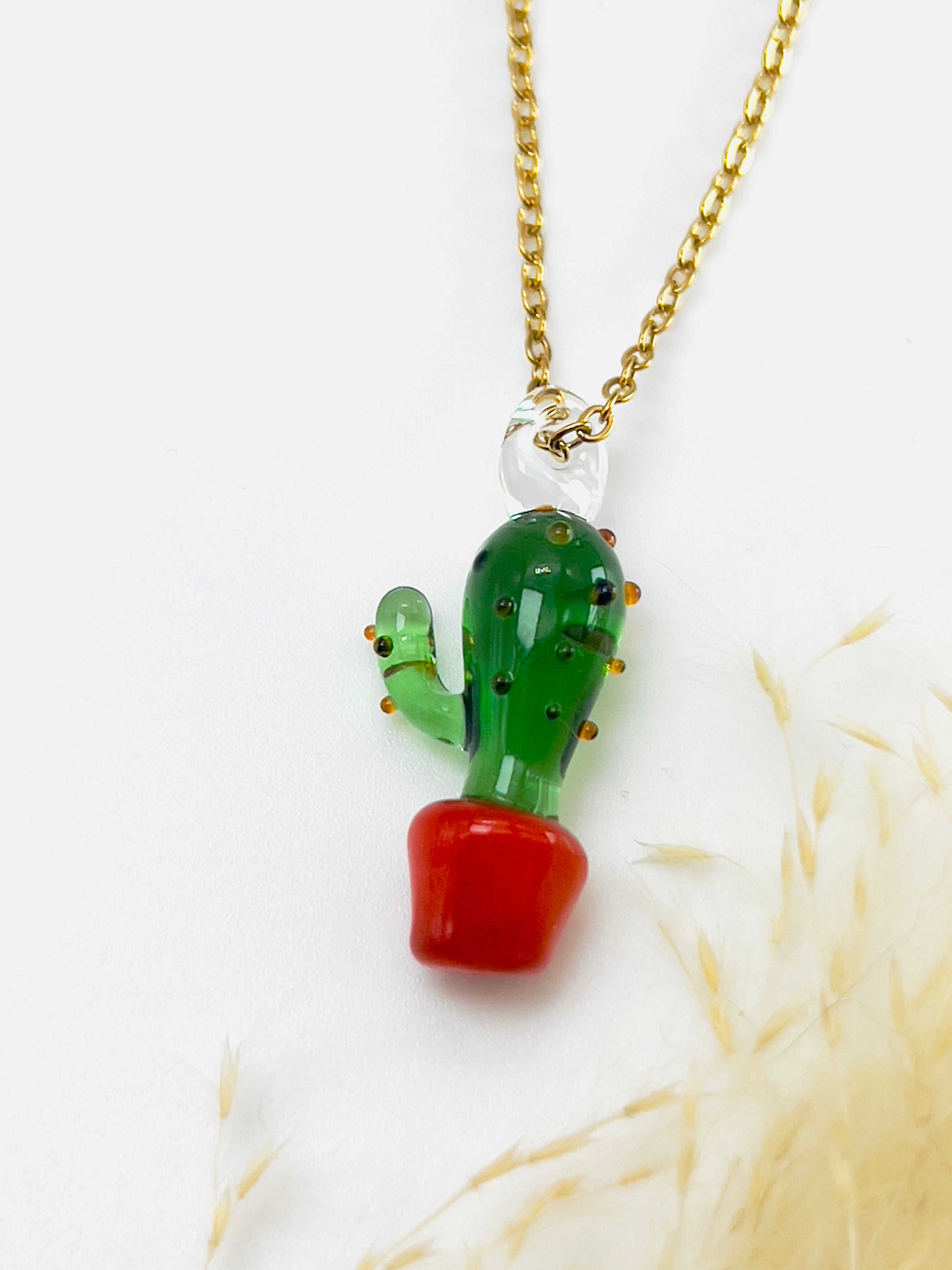 Cactus Charm Necklace