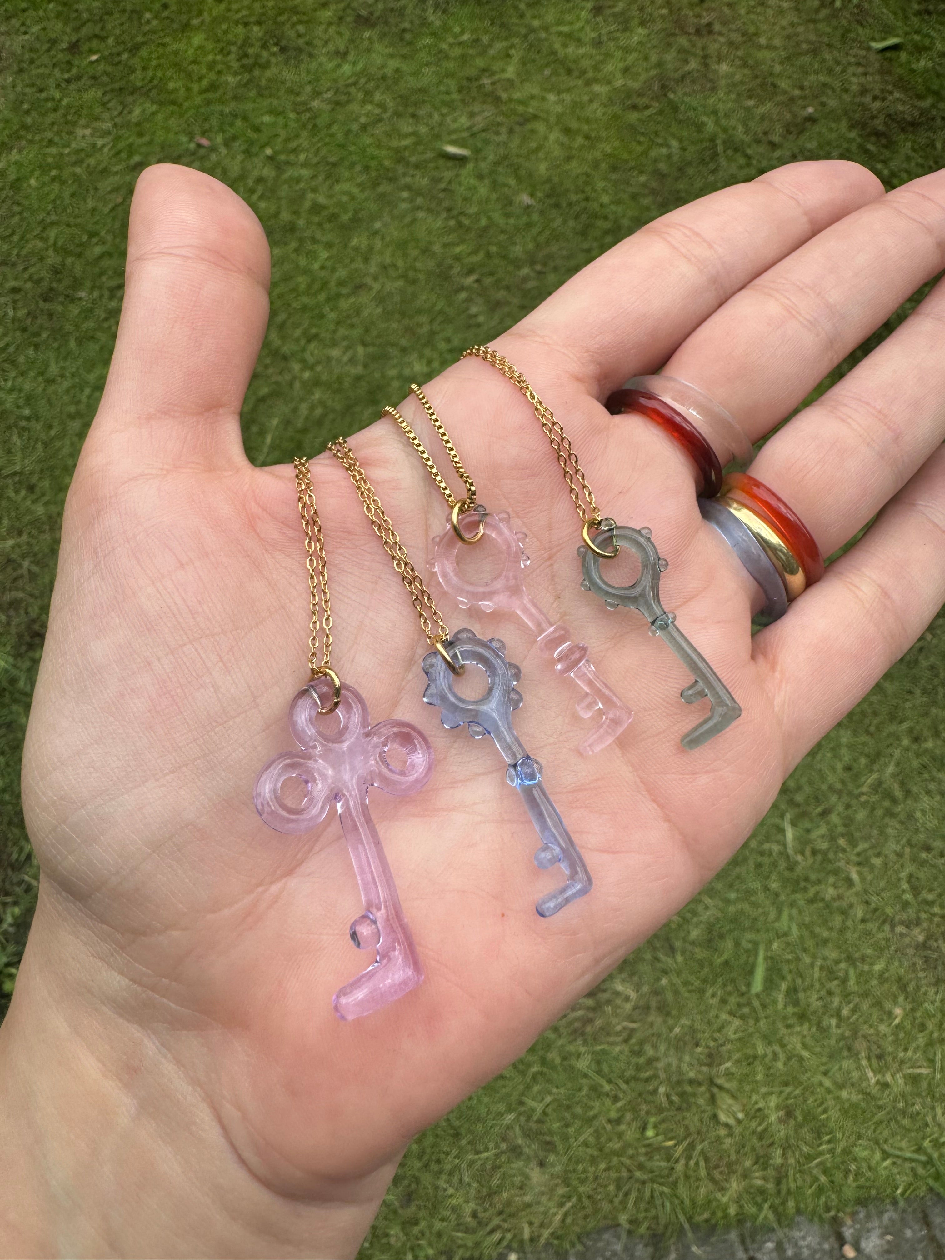 Key Charm Necklace