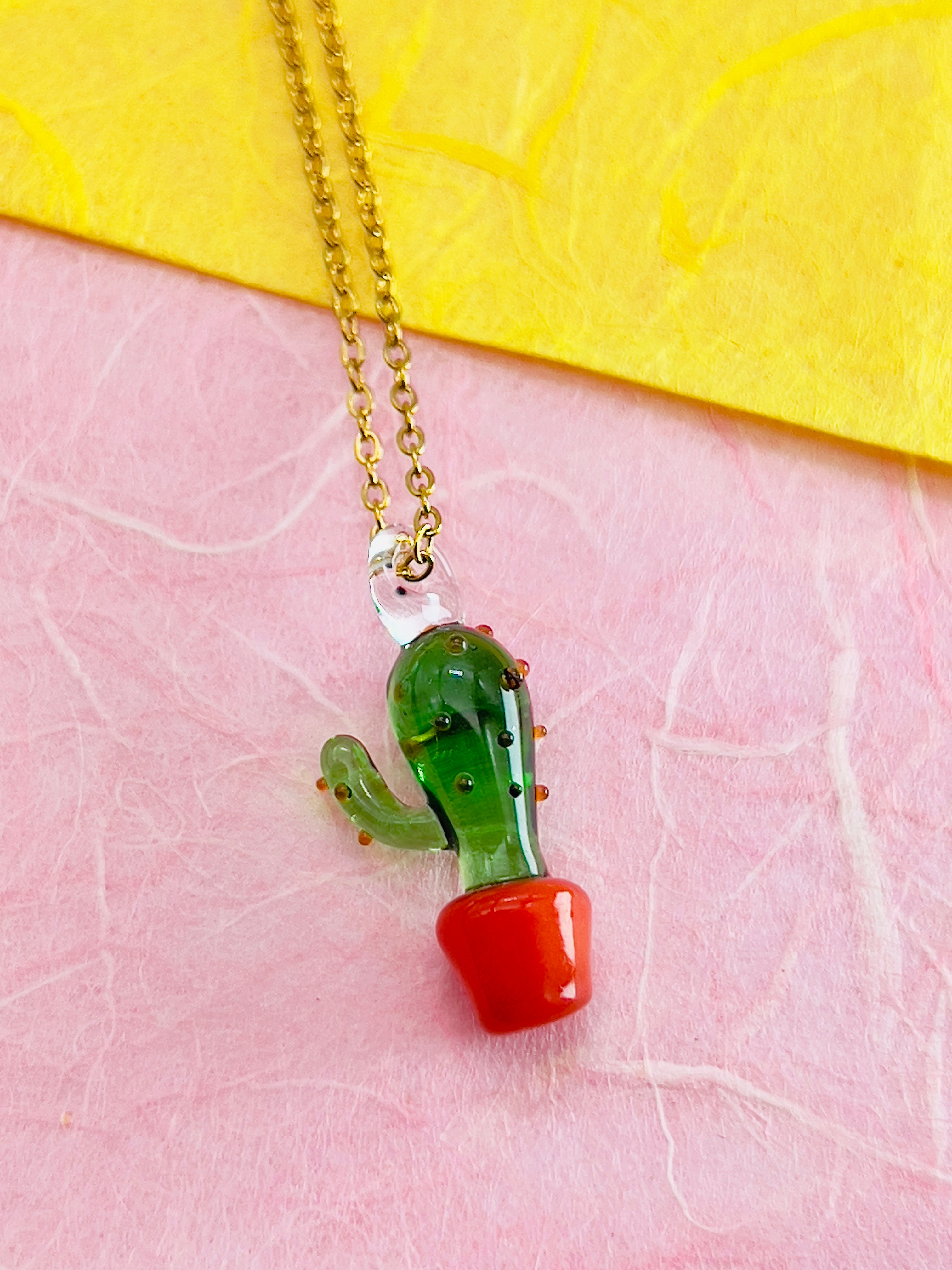 Cactus Charm Necklace