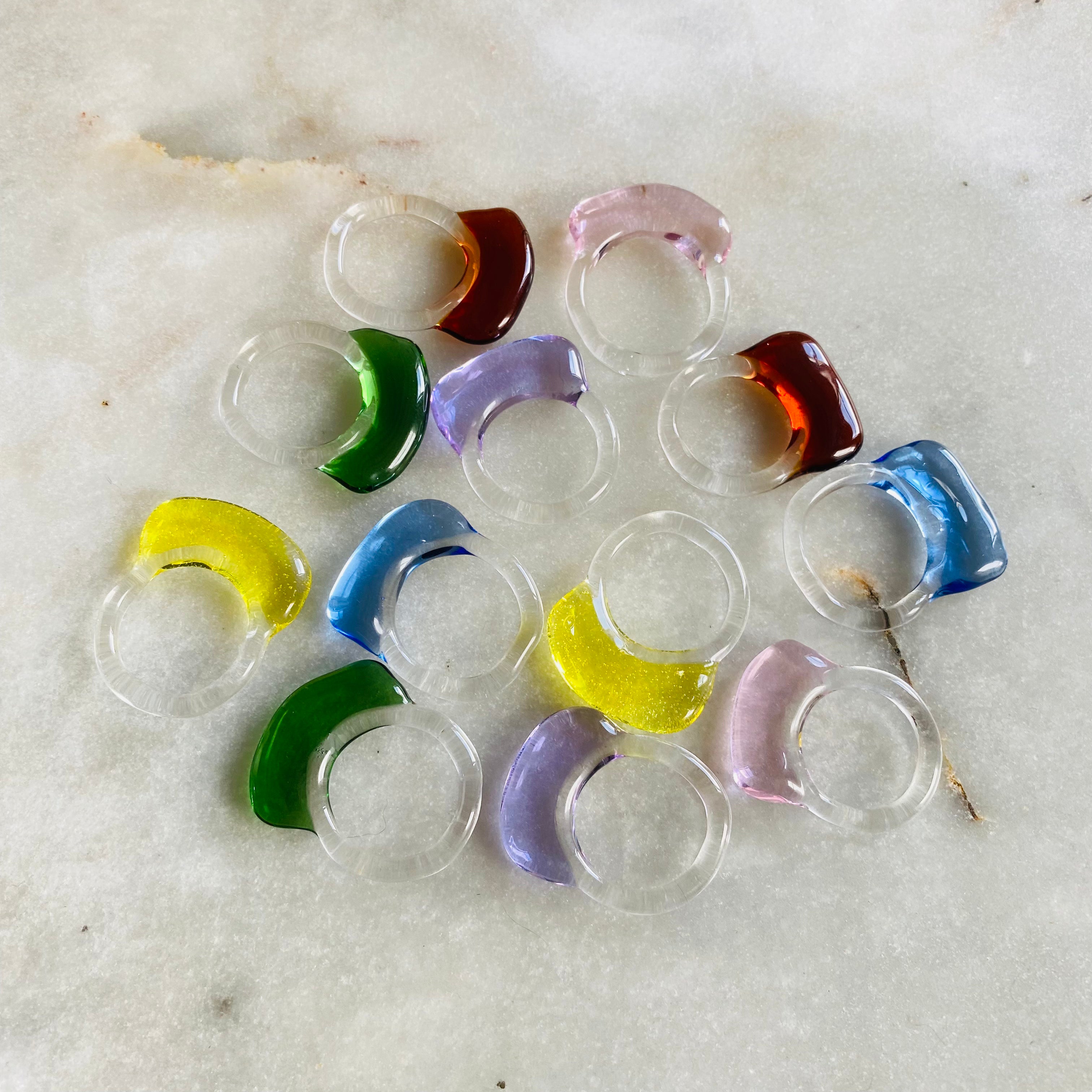 Flat Glass Rings