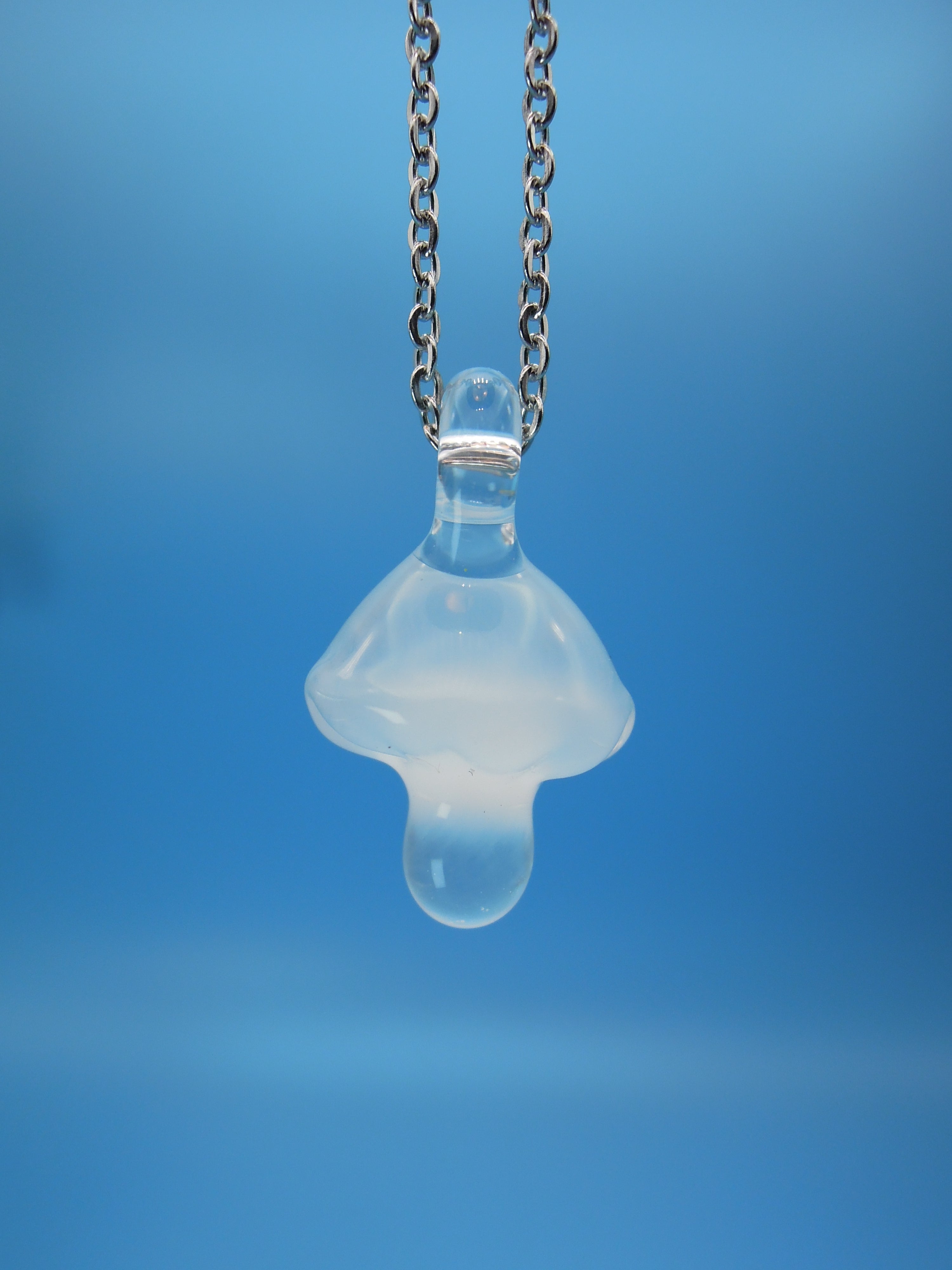 Smoky Mushroom Pendant Necklace