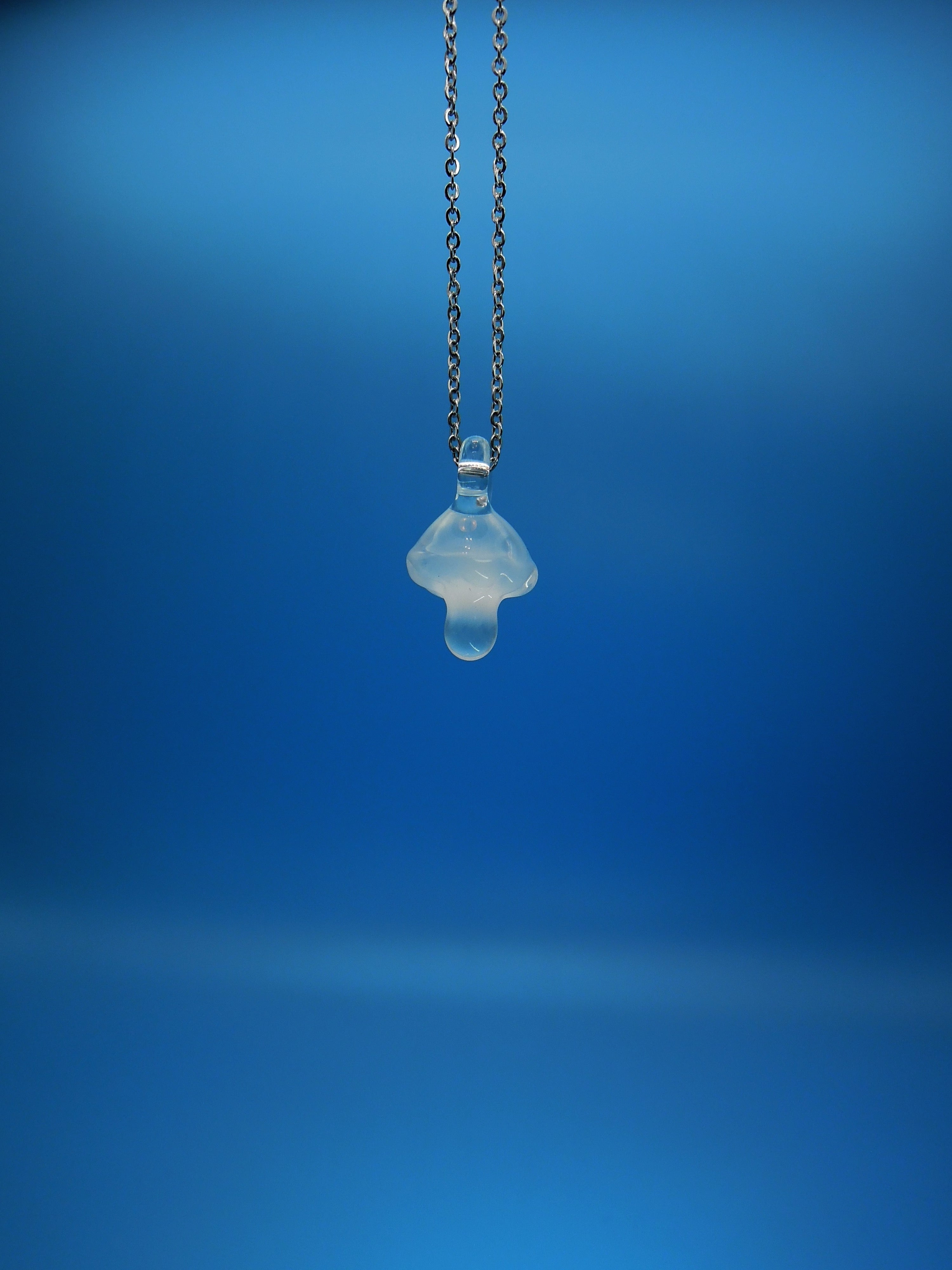 Smoky Mushroom Pendant Necklace