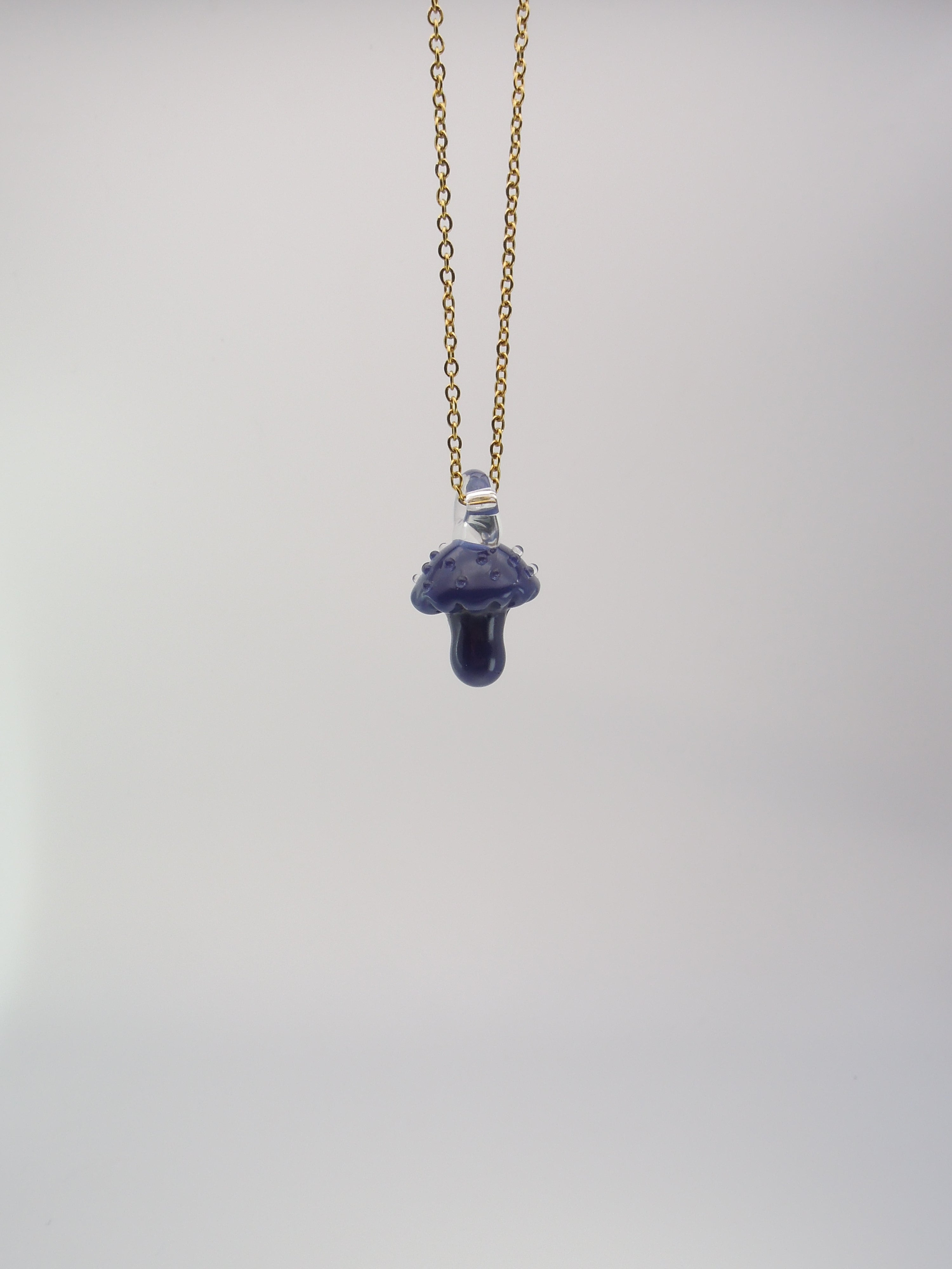Spiky Purple Glass Pendant