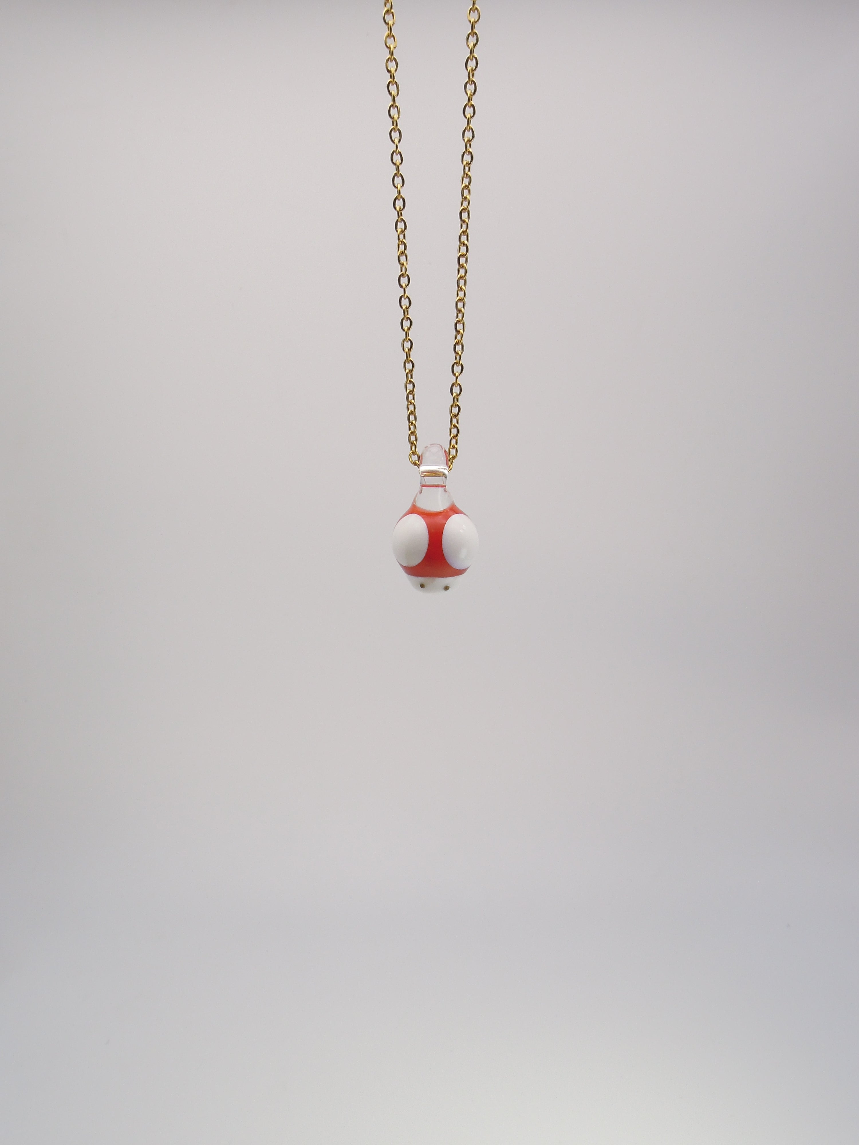 Mario Mushroom Pendant Necklace