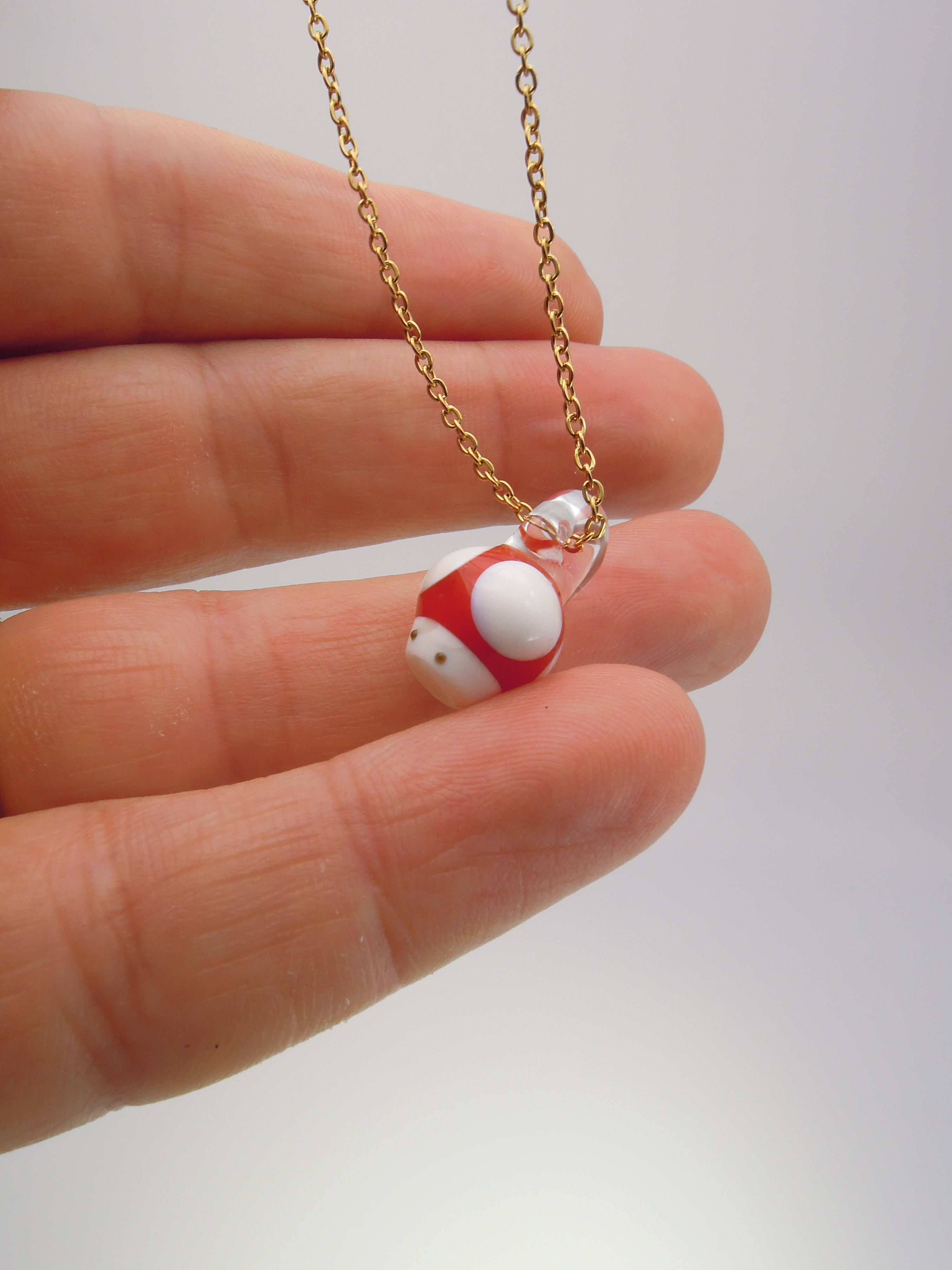 Mario Mushroom Pendant Necklace