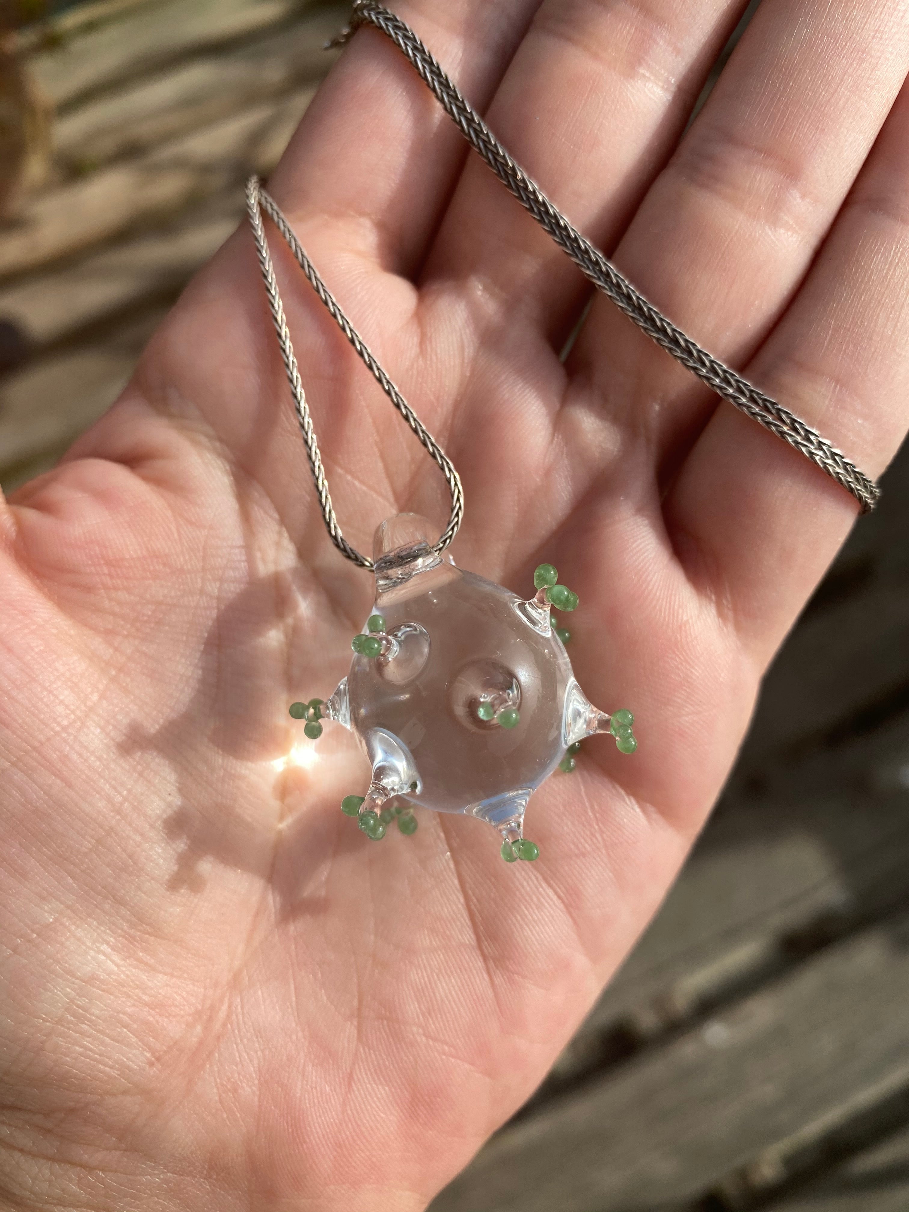 Corona Virus Pendant Necklace