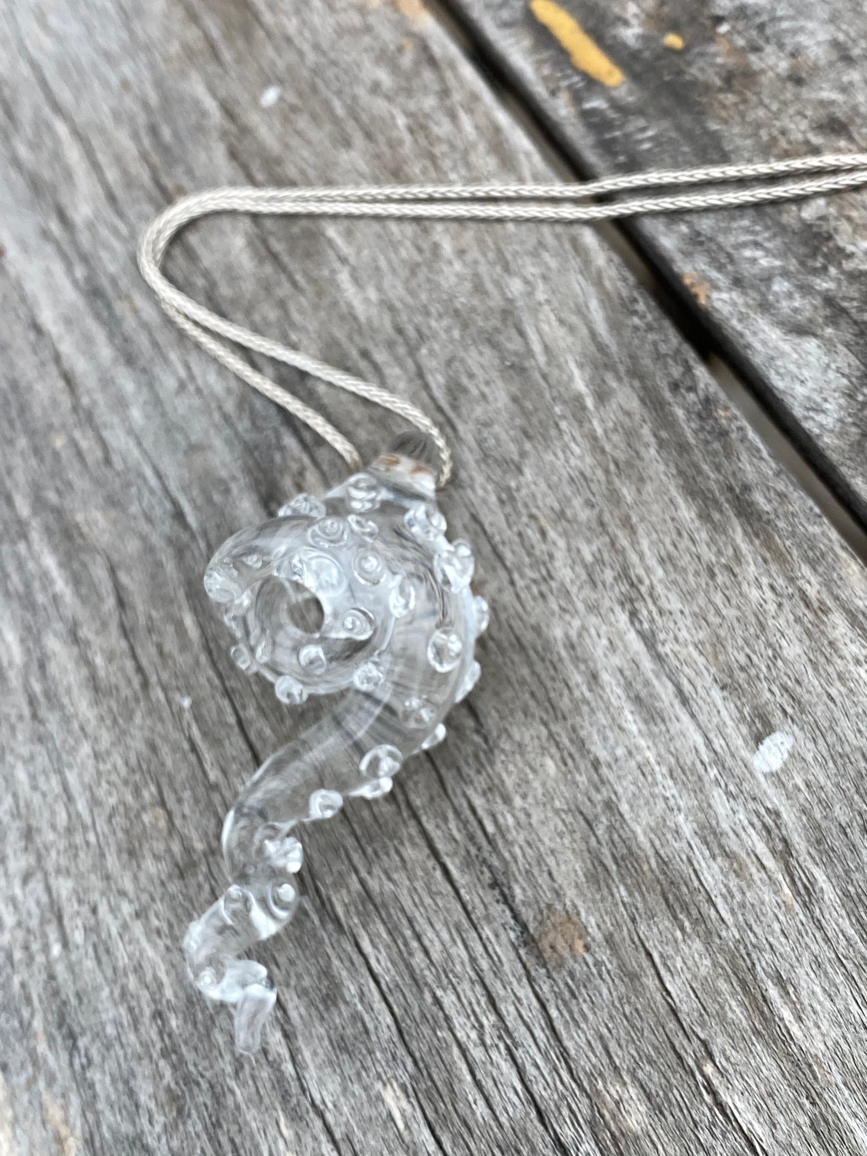 Clear Tentacle Pendant