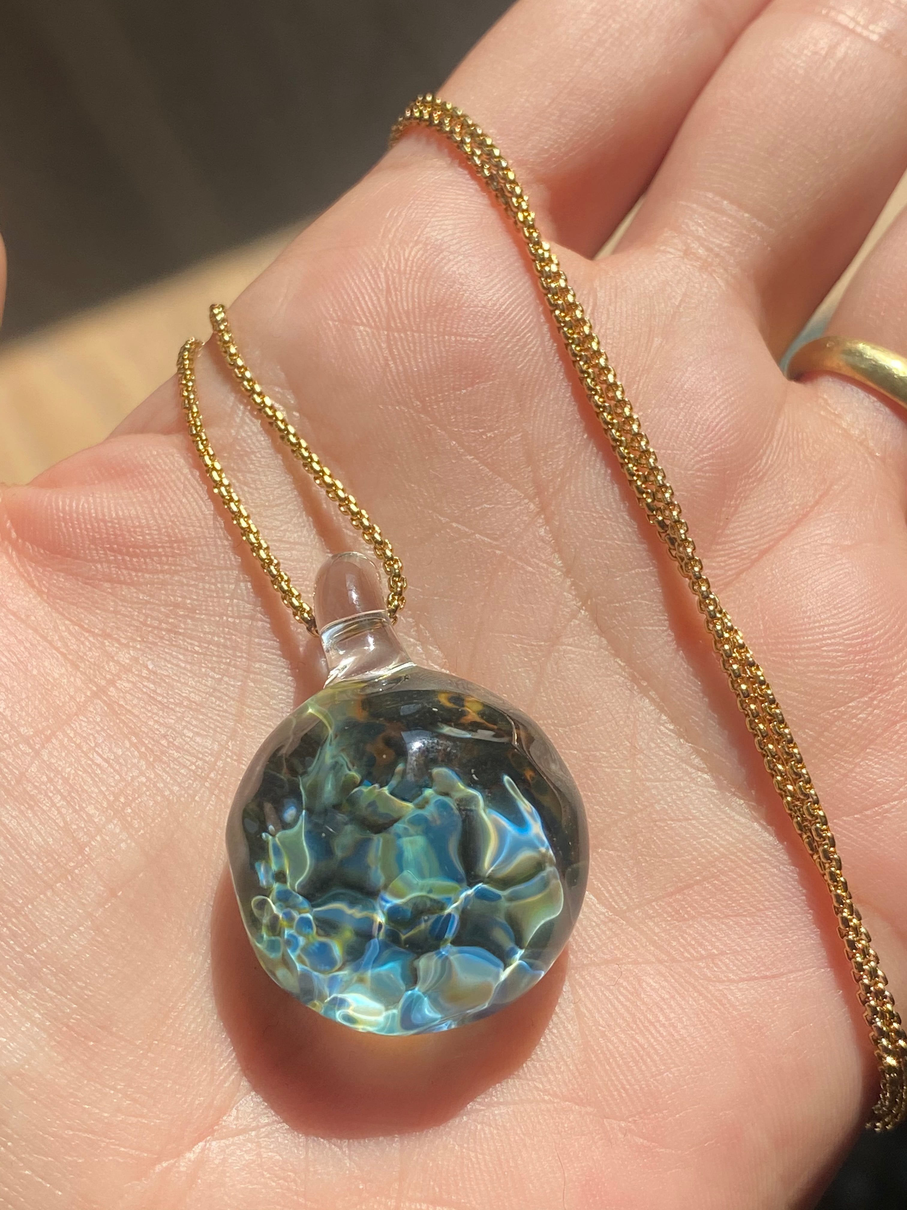 Ocean Reflection Pendant Necklace