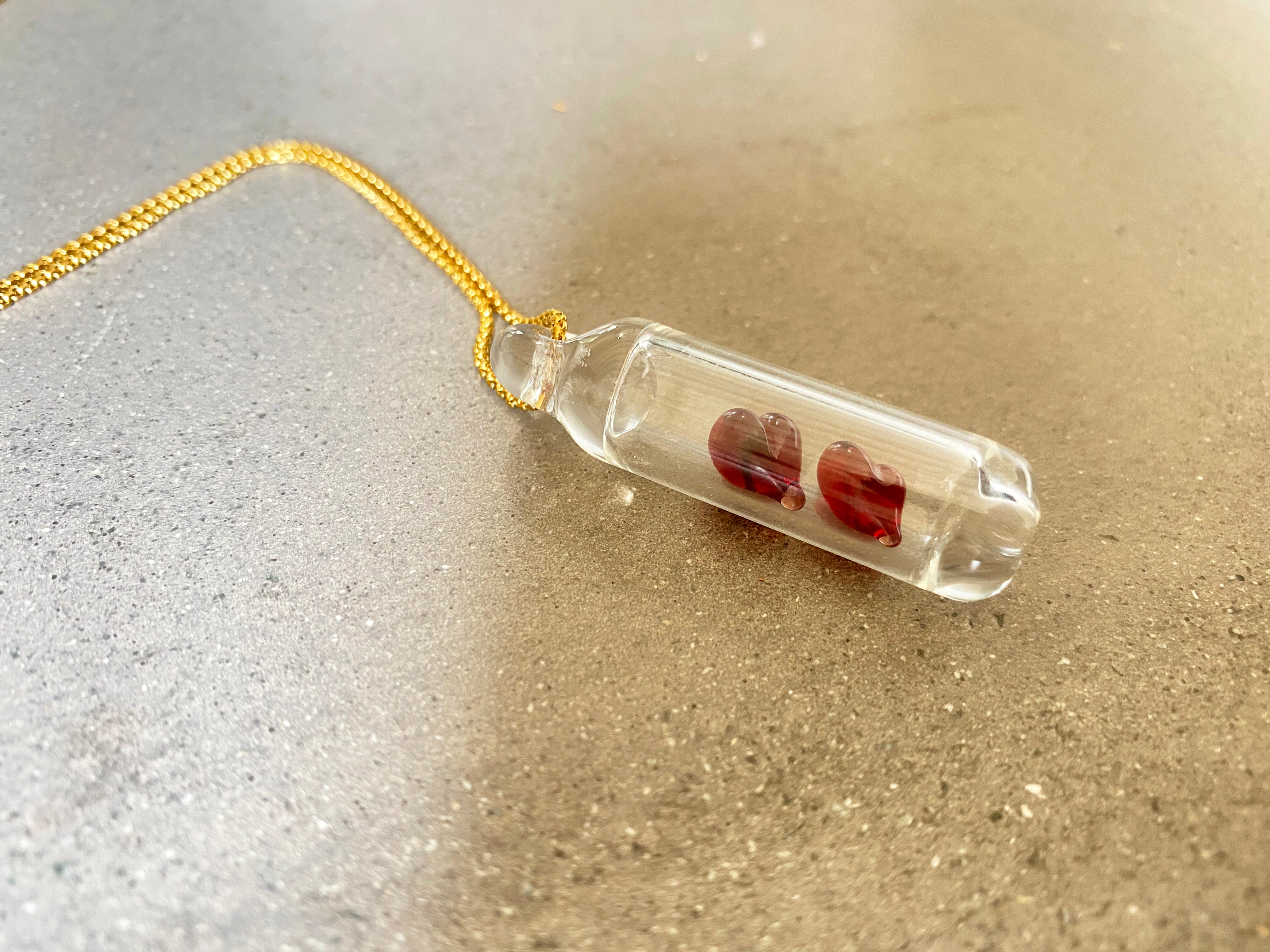 Mini Hearts Pendant Necklace