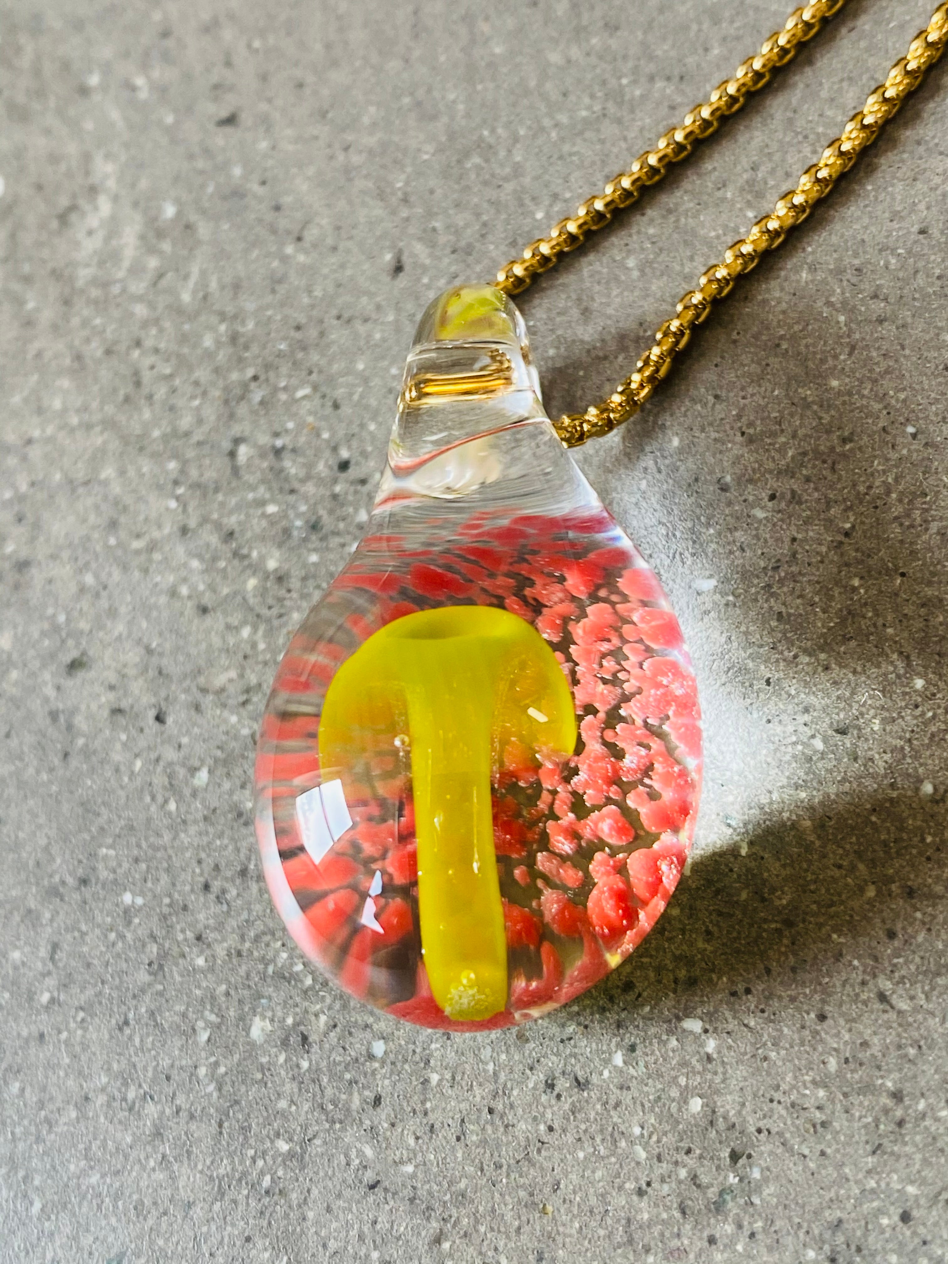 Light Green Mushroom Pendant