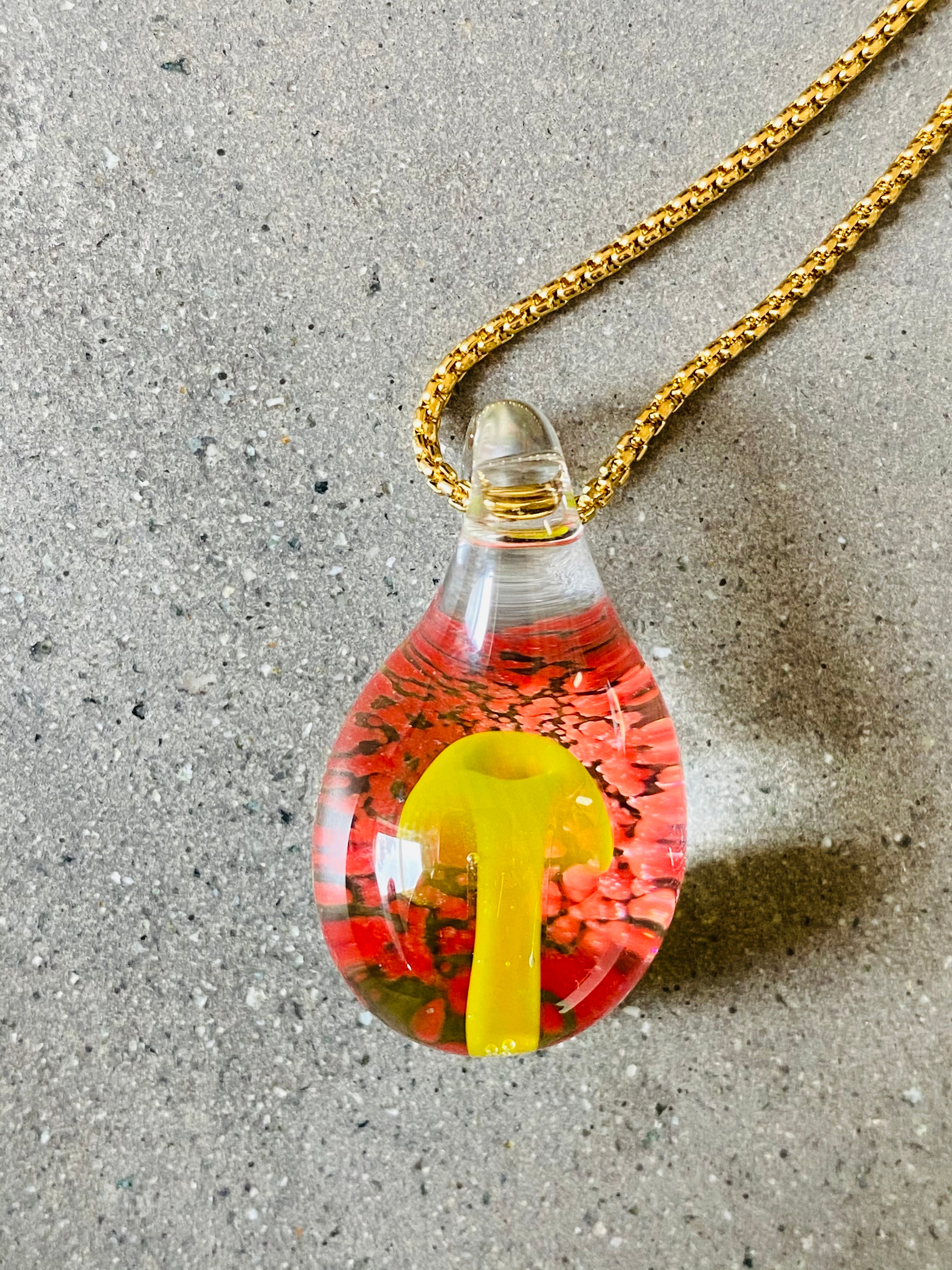 Light Green Mushroom Pendant