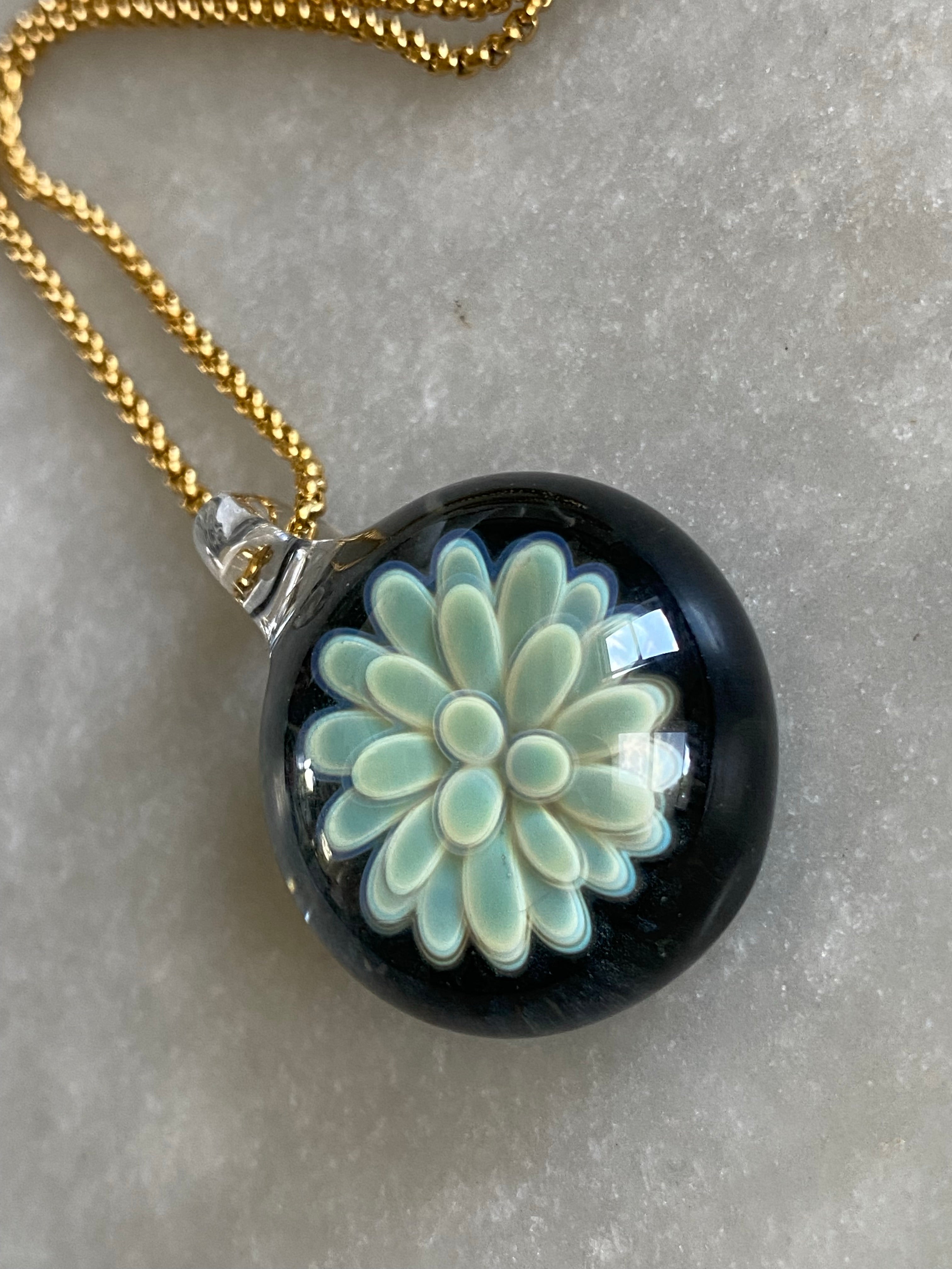 Blue Implosion Pendant