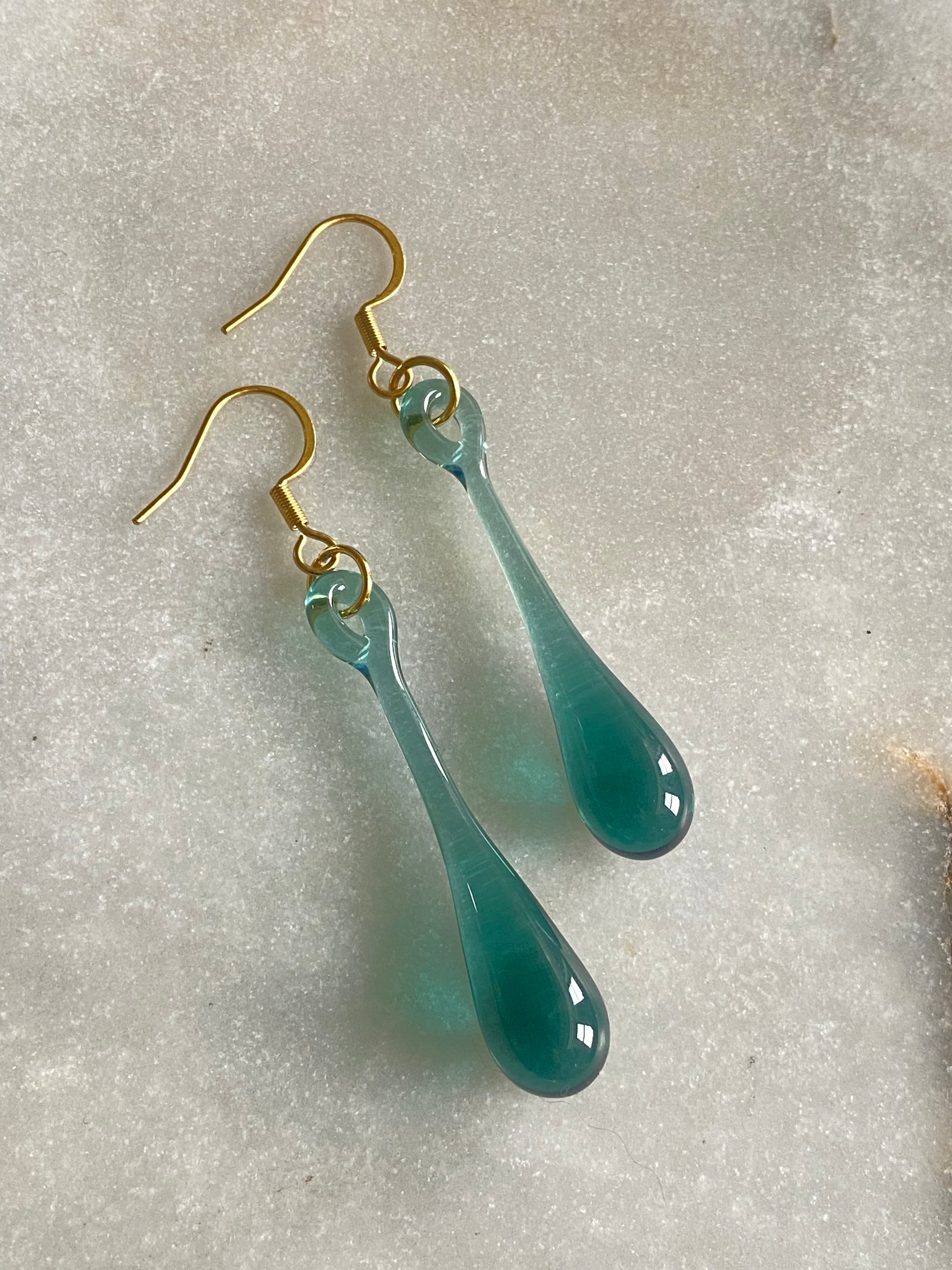 Pine Green Drop Earring