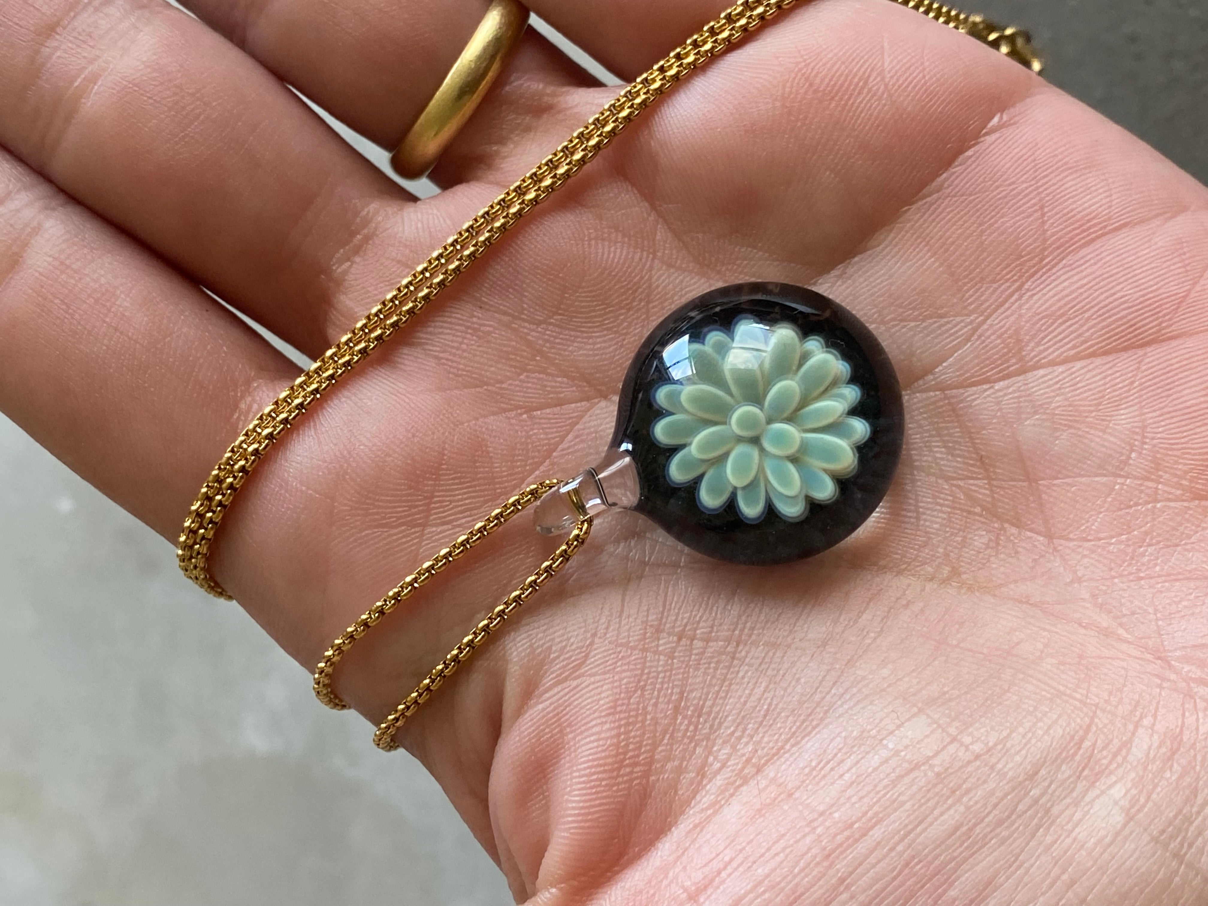Blue Implosion Pendant