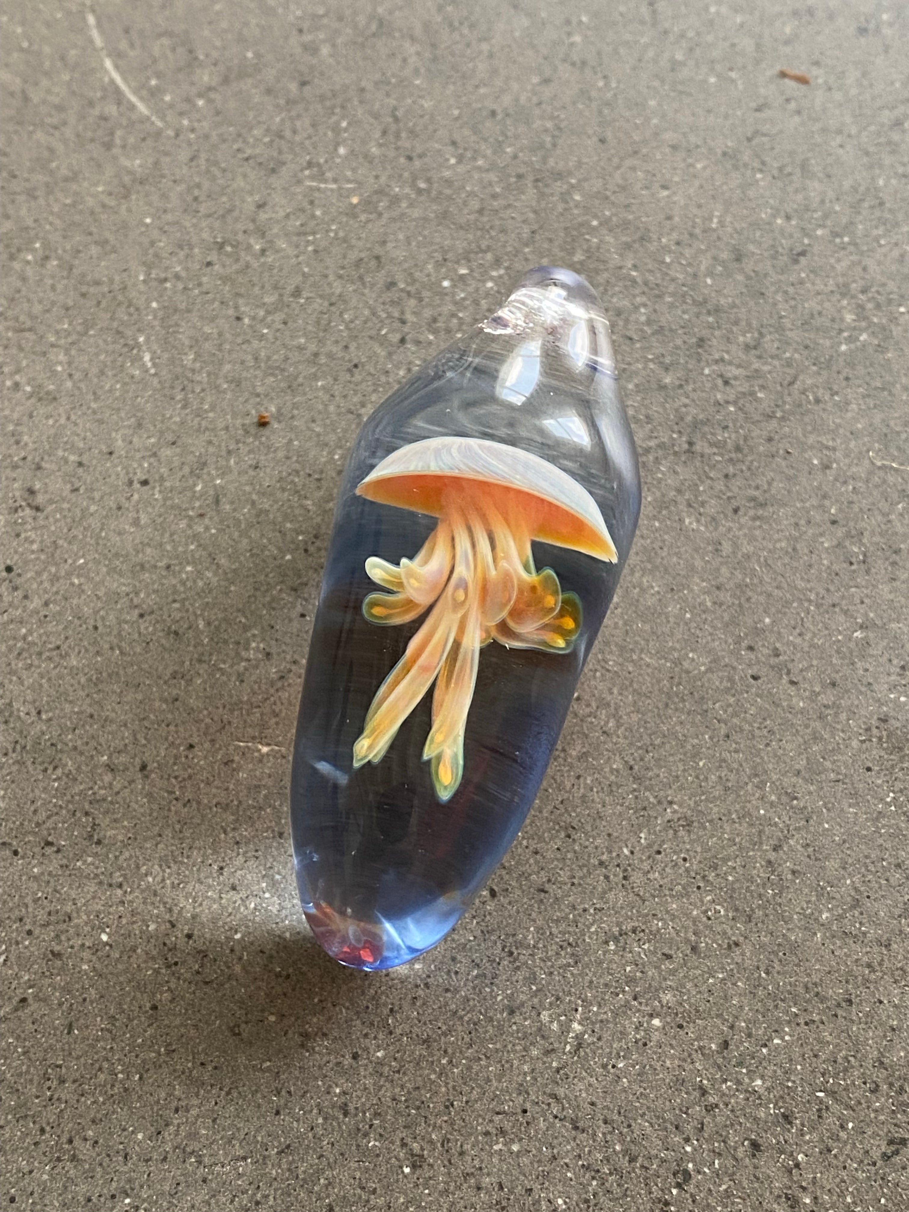Purple and Blue Jellyfish Pendant