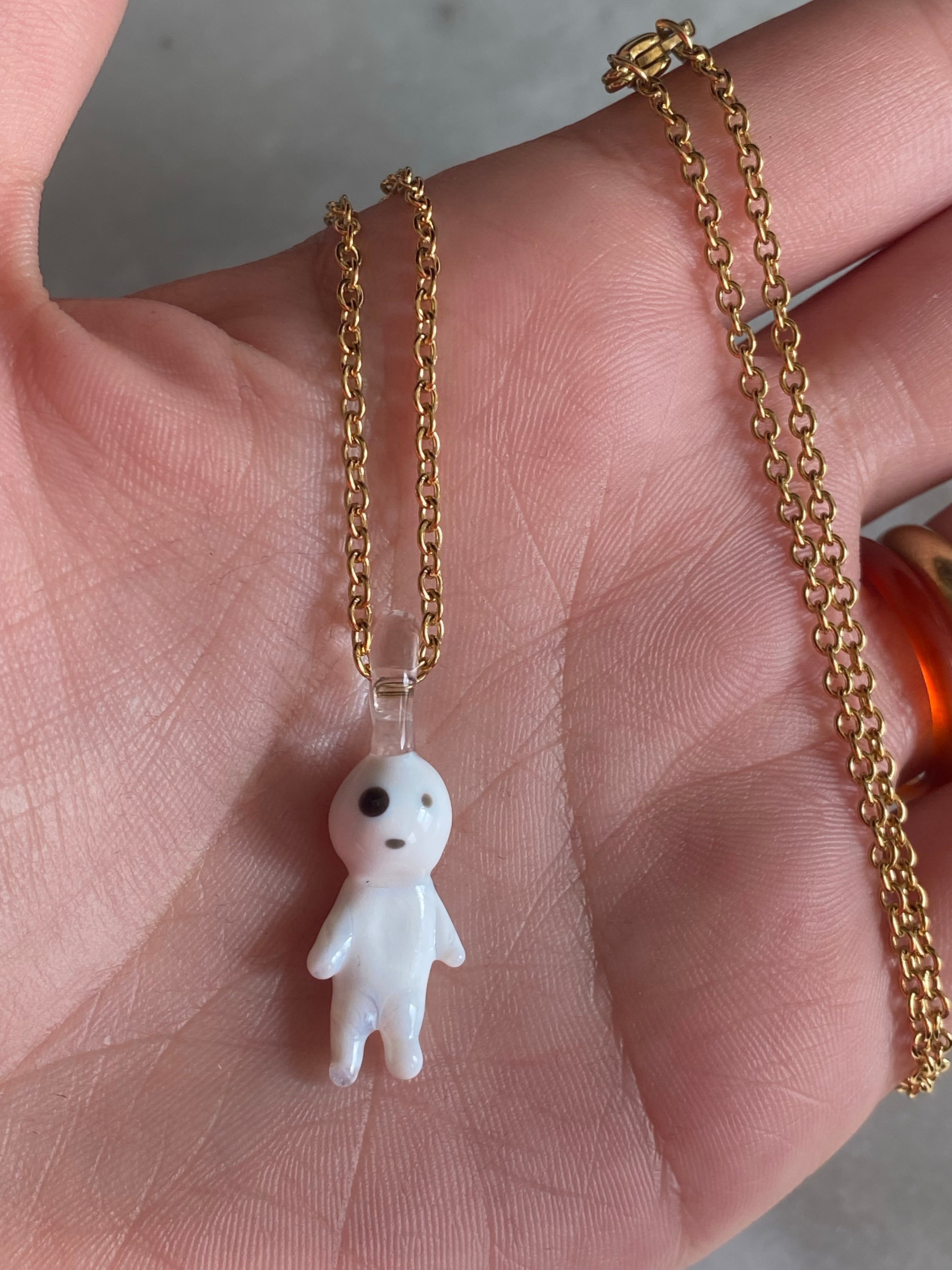 Kodama Miniature Glass Charm Necklace