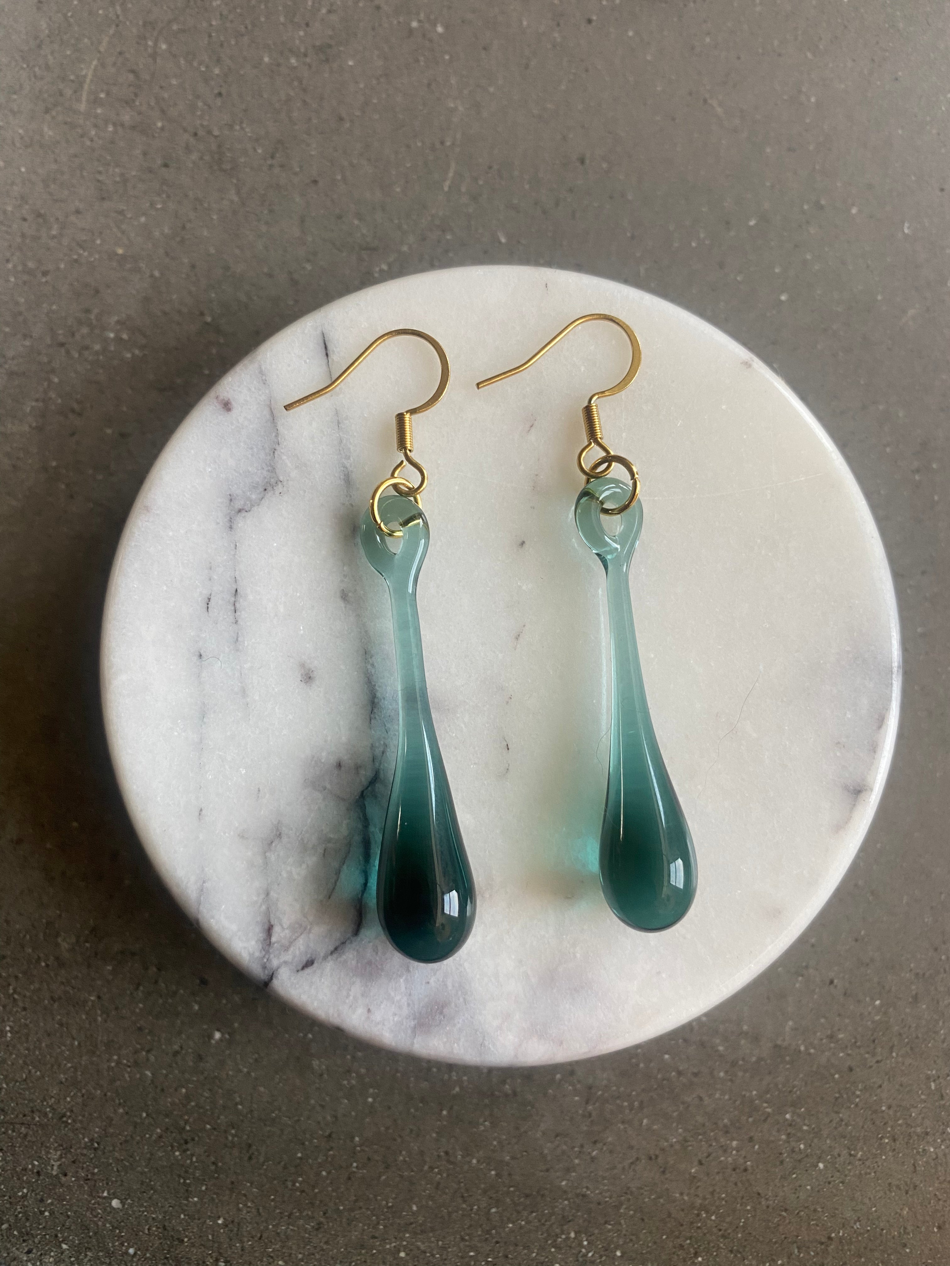 Pine Green Drop Earring