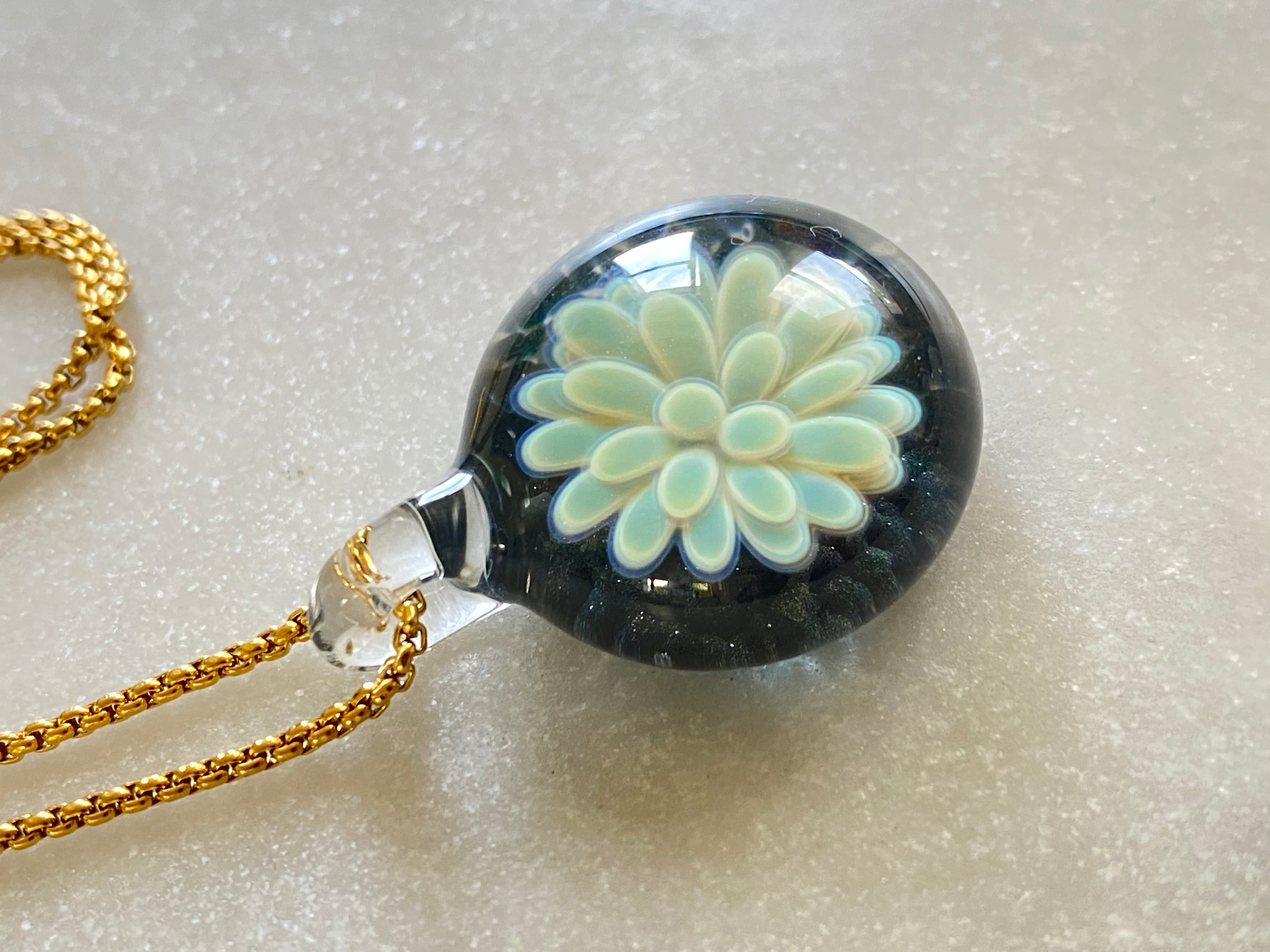 Blue Implosion Pendant