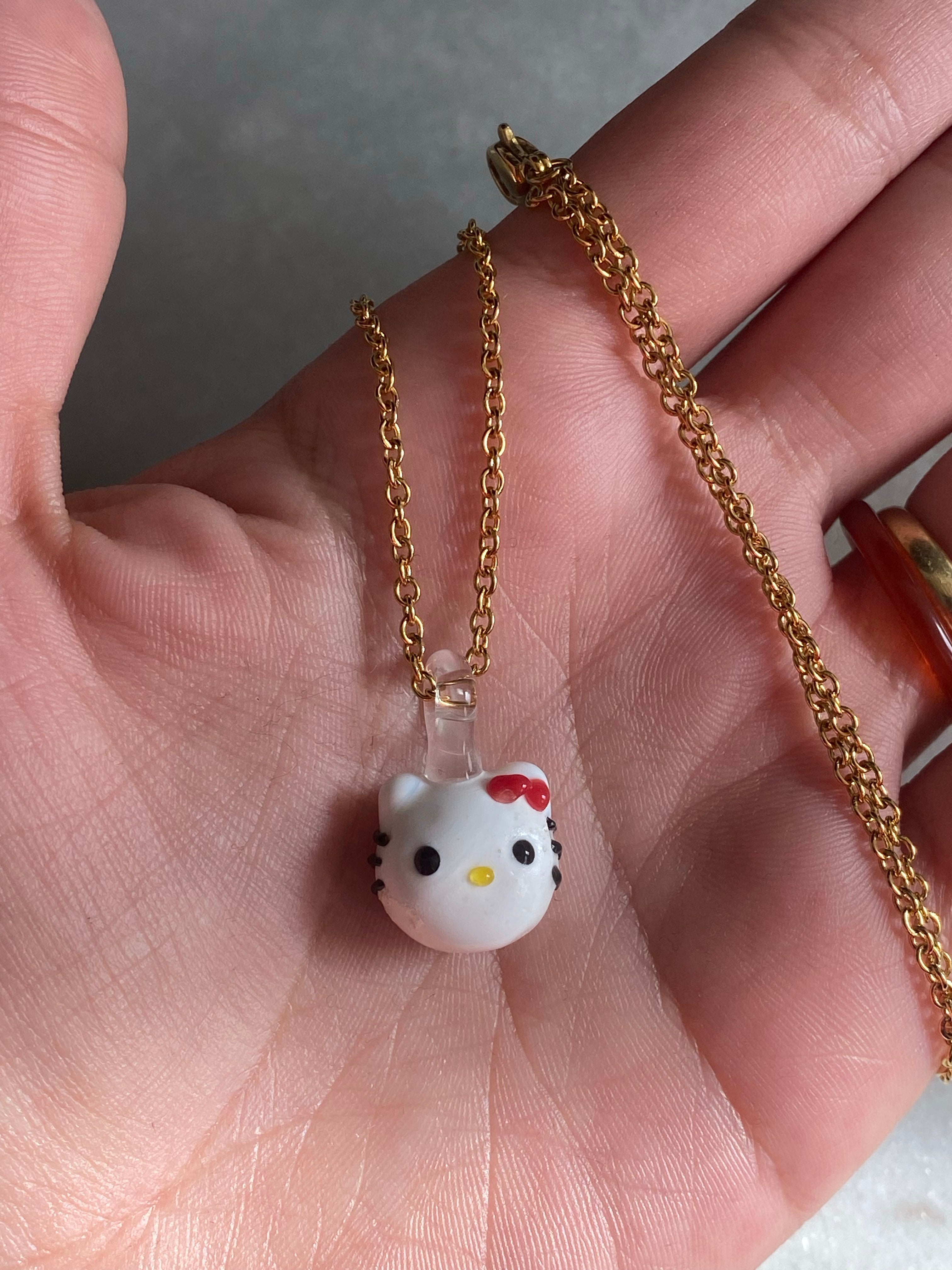 Miniature Kitty Charm Necklace