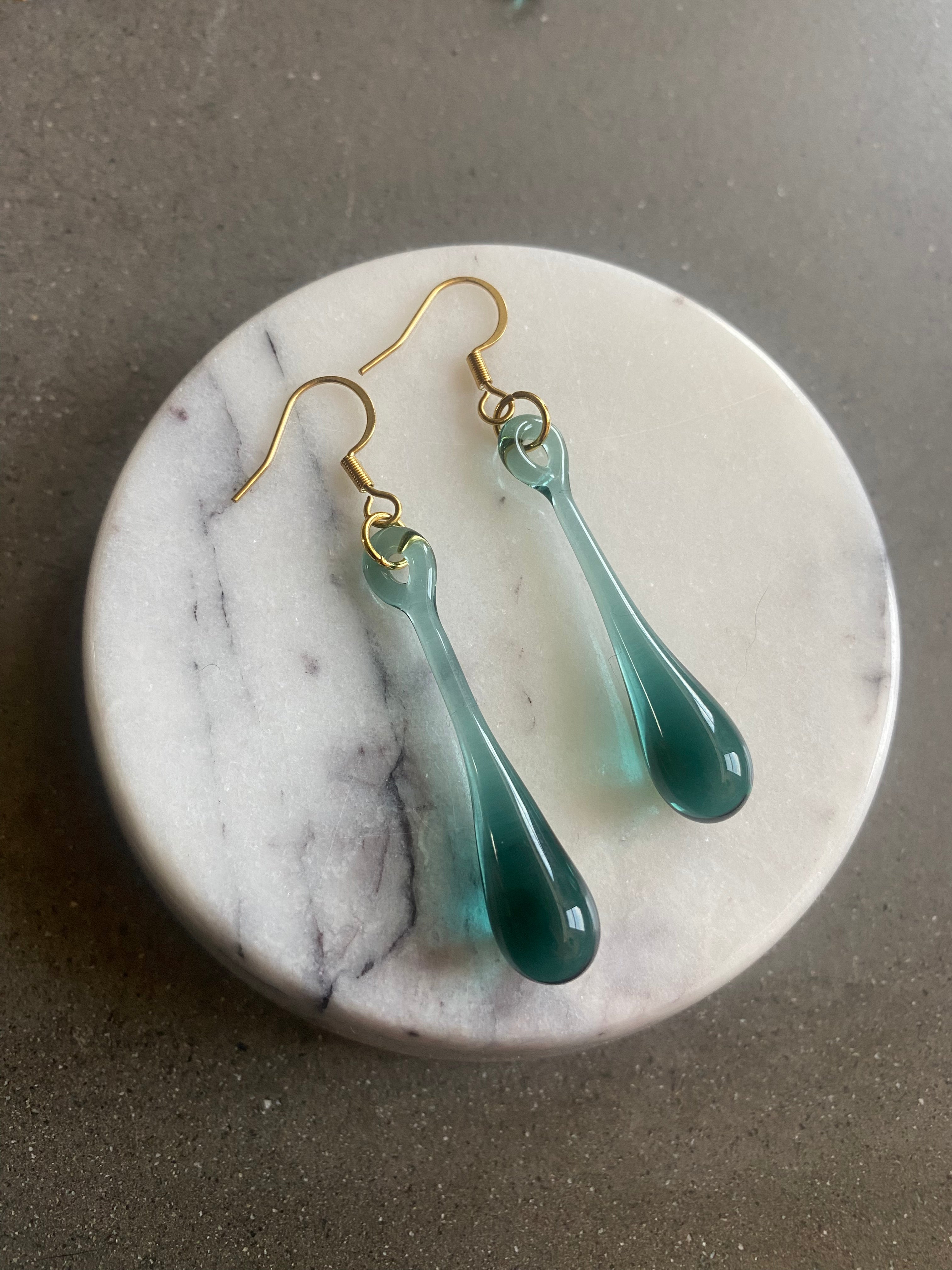 Pine Green Drop Earring