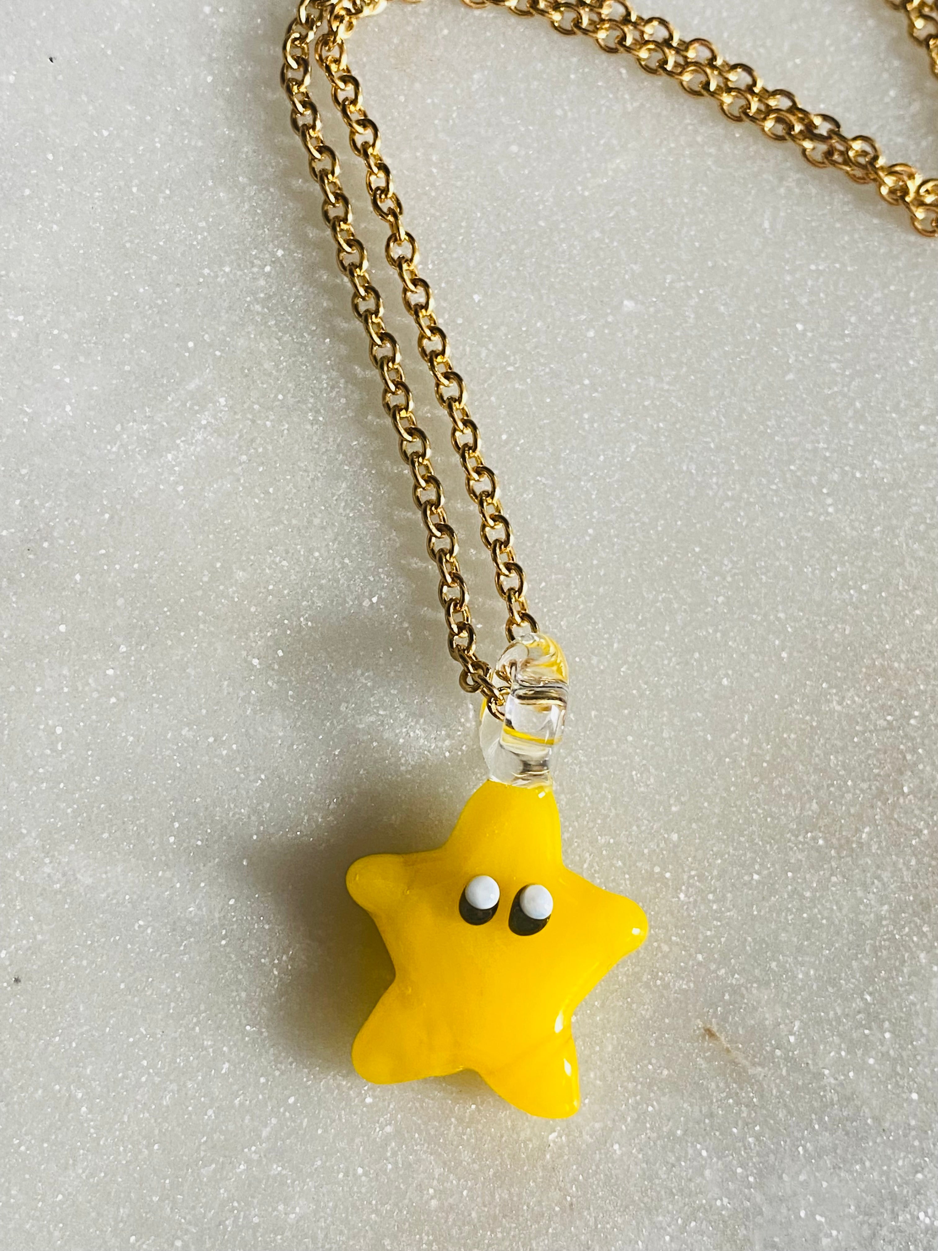 Starman Miniature Glass Charm Necklace