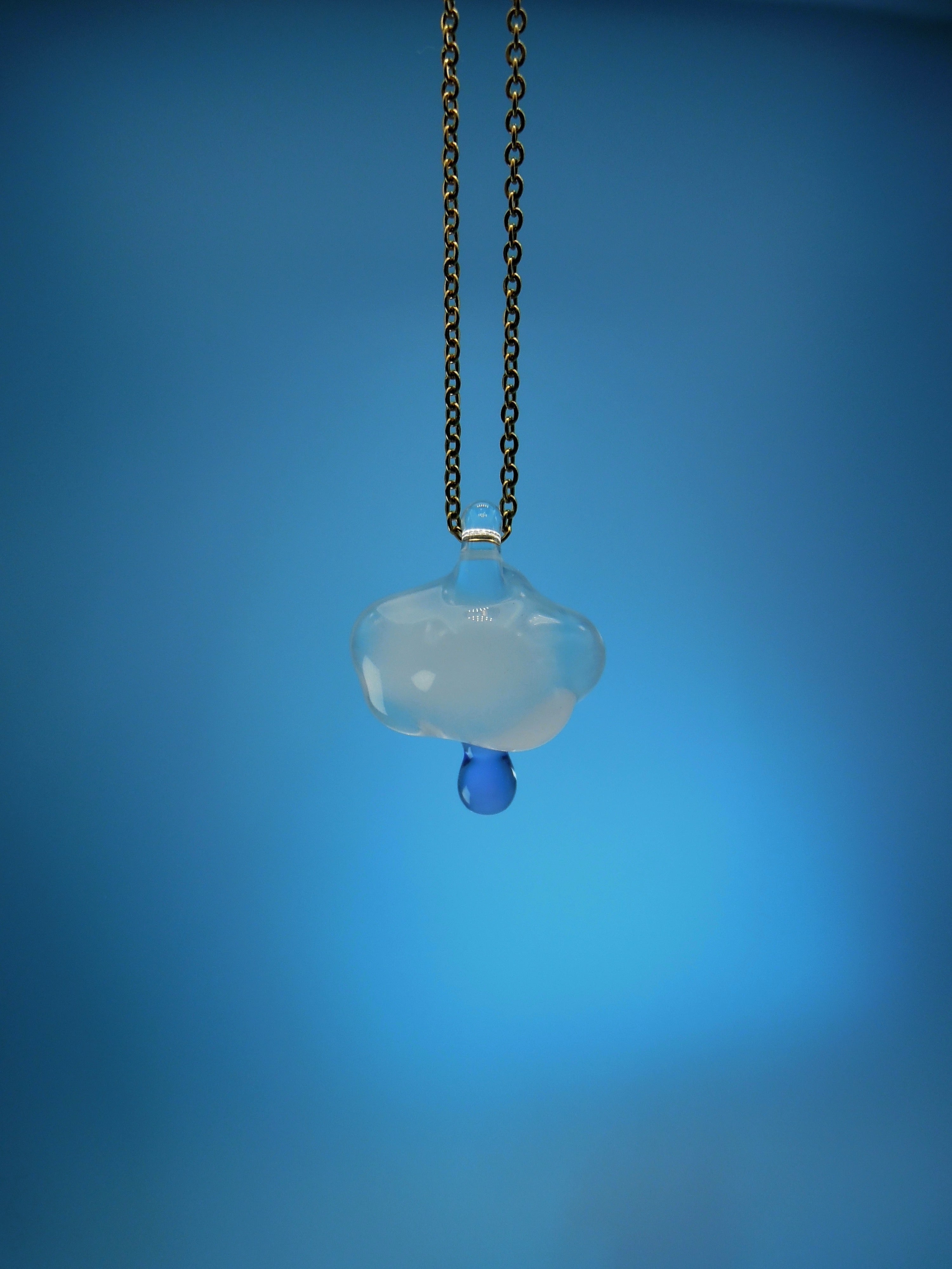 Smoky Cloud Glass Pendant