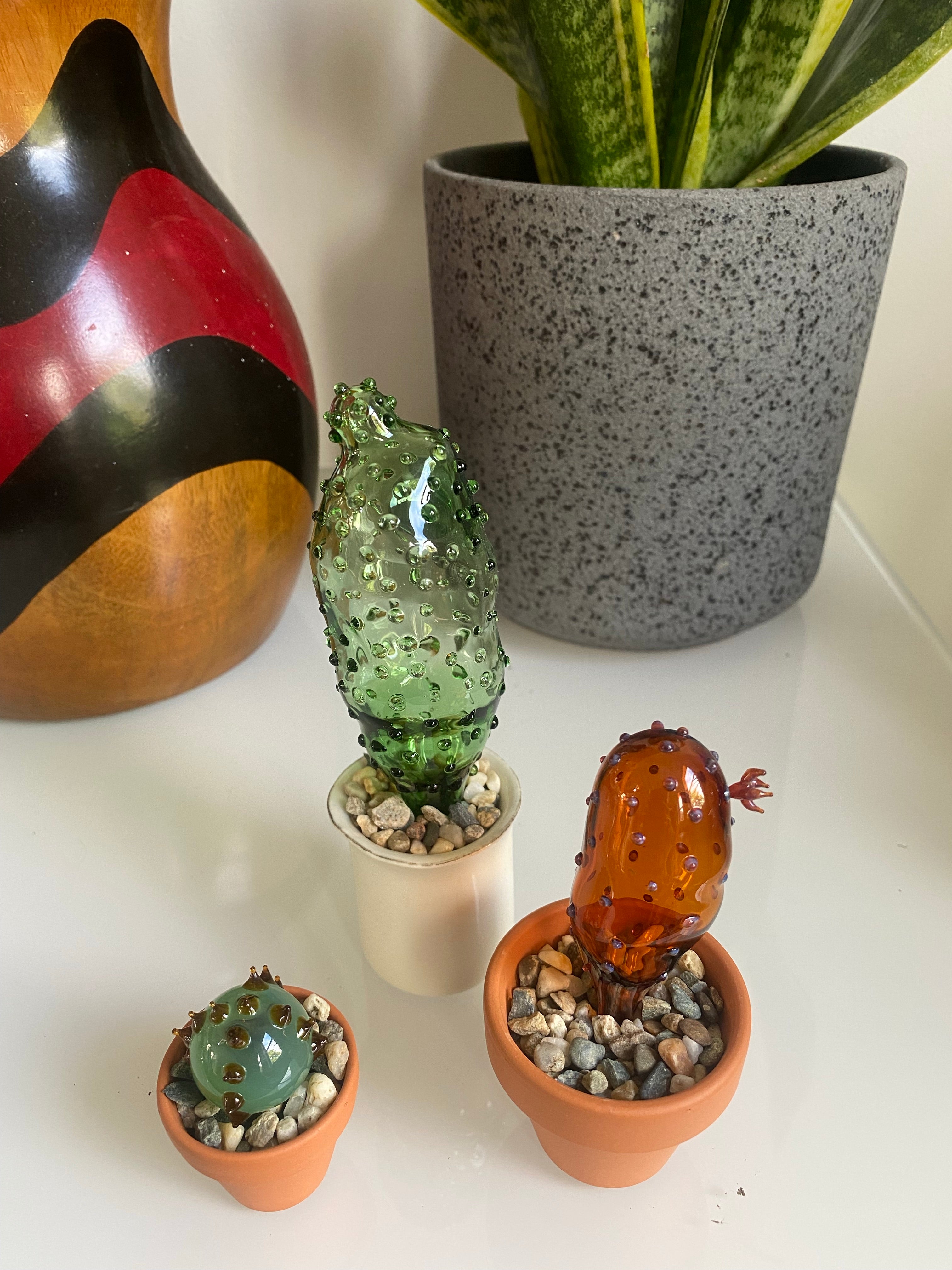 Mini Triple Glass Cactus Set-3