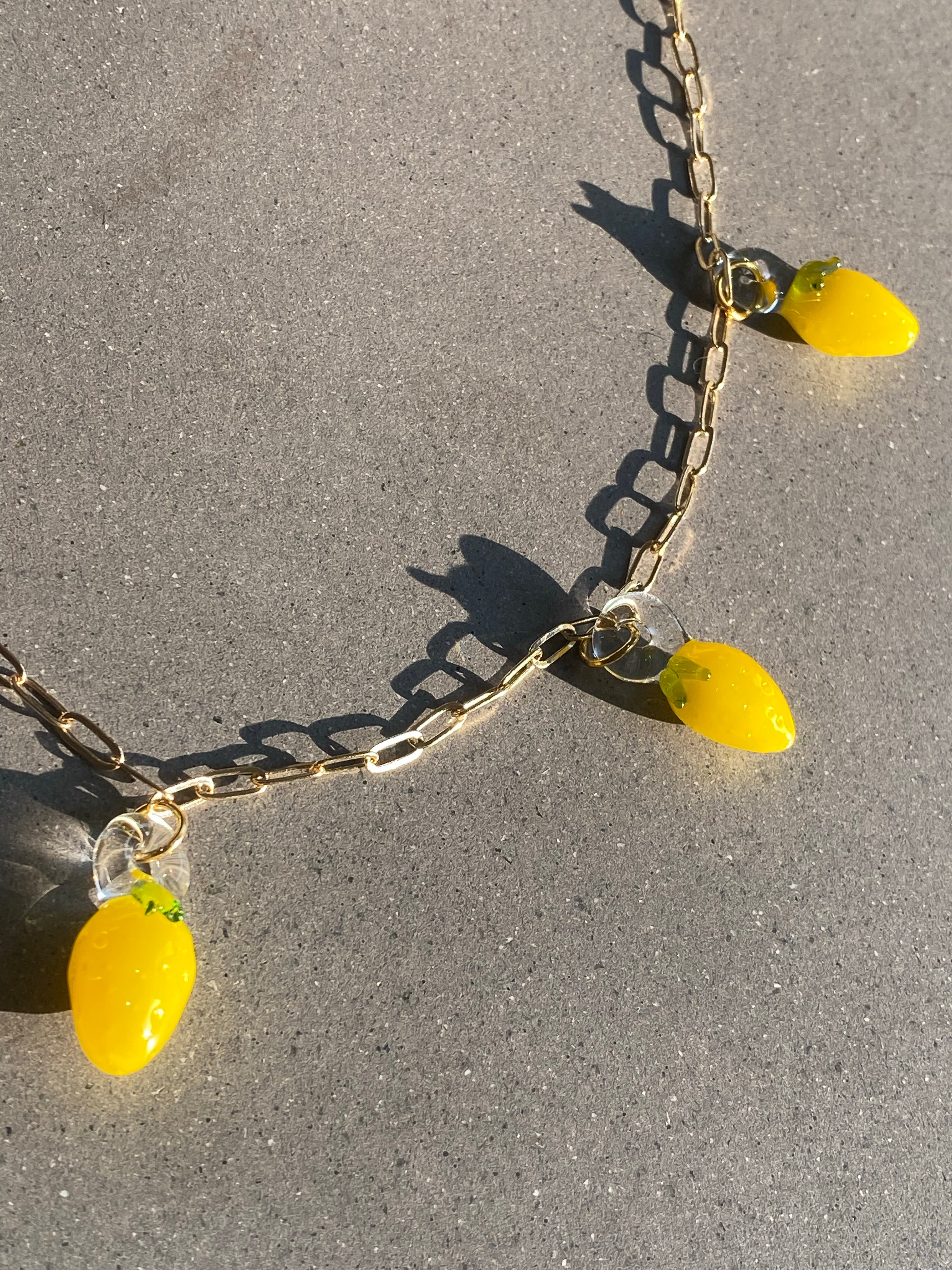Lemon Charm Necklace