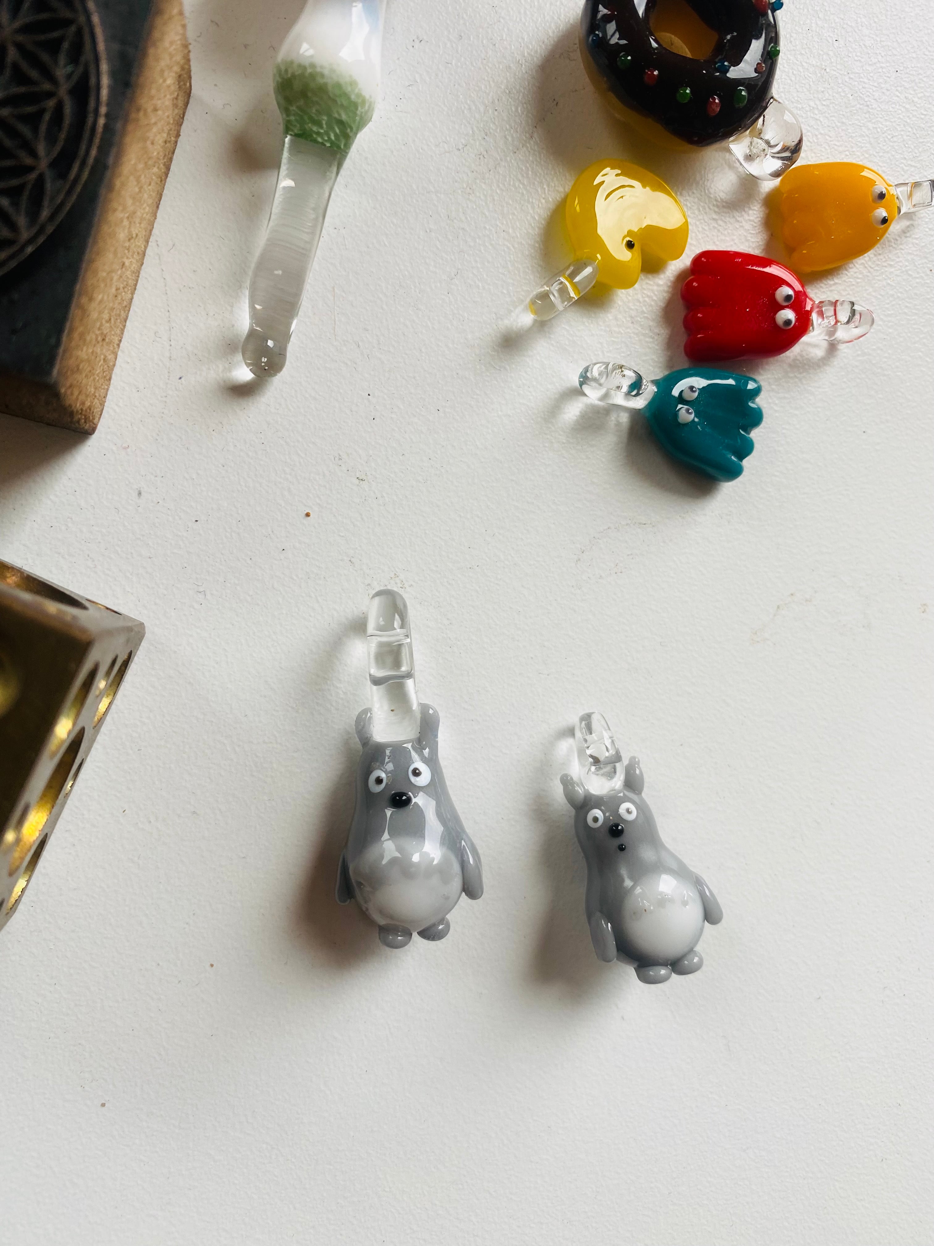 Totoro Glass Charm Necklace